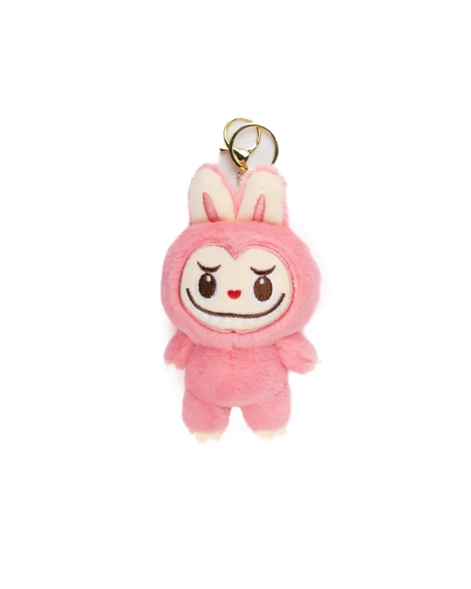 Labubu Pink Plushie Keychain