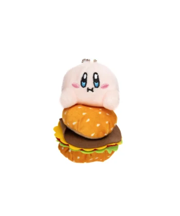 Burger Kirby Plushie Keychain