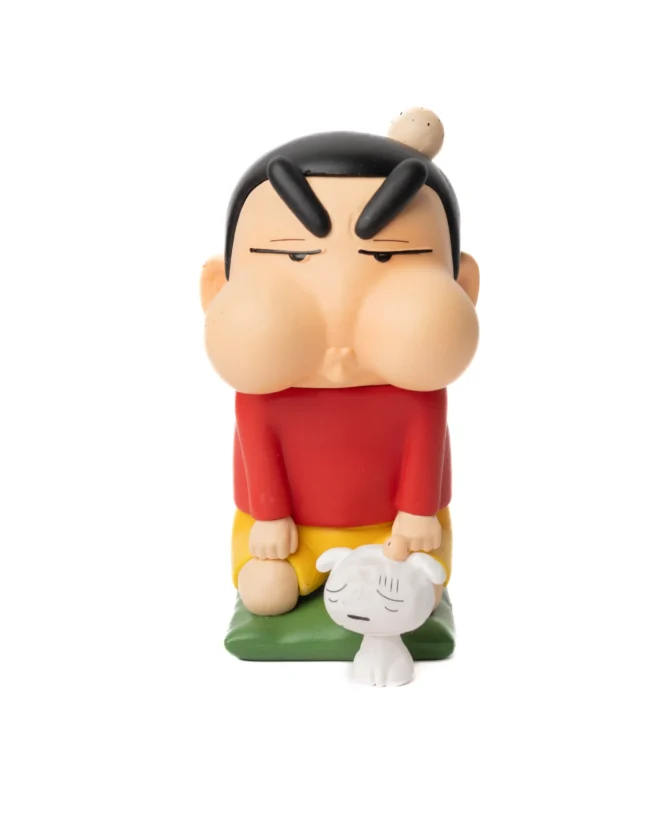 Frowning Shinchan and Shiro