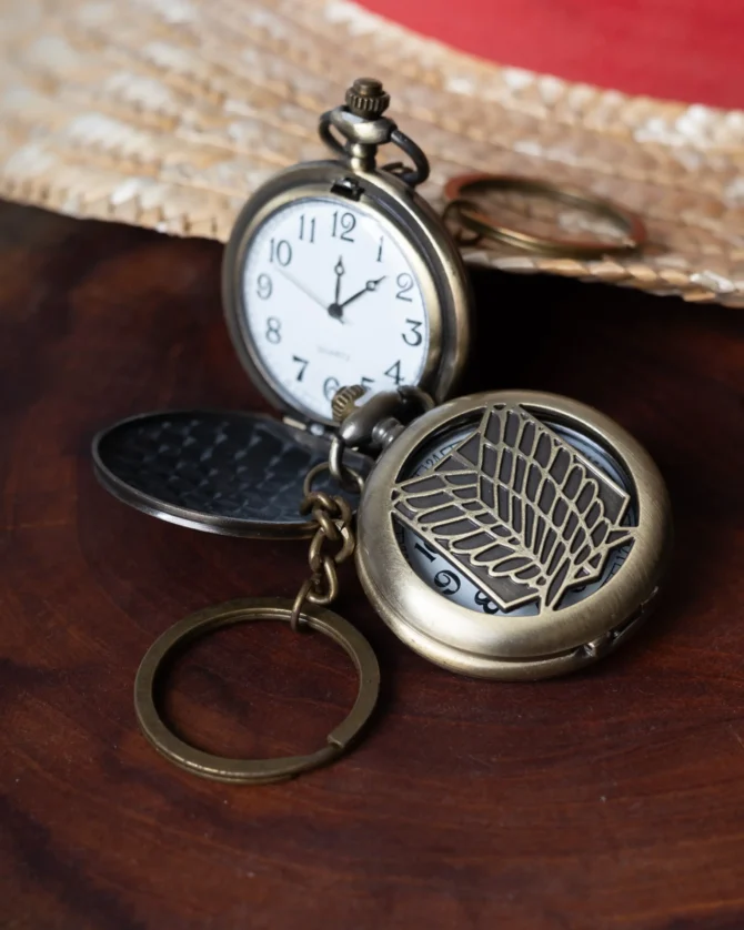Survey Corps AOT Bronze Pocket Watch - Image 2