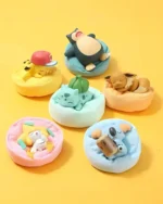 Sleeping Pokemon Set of 6 (with plush pillow)