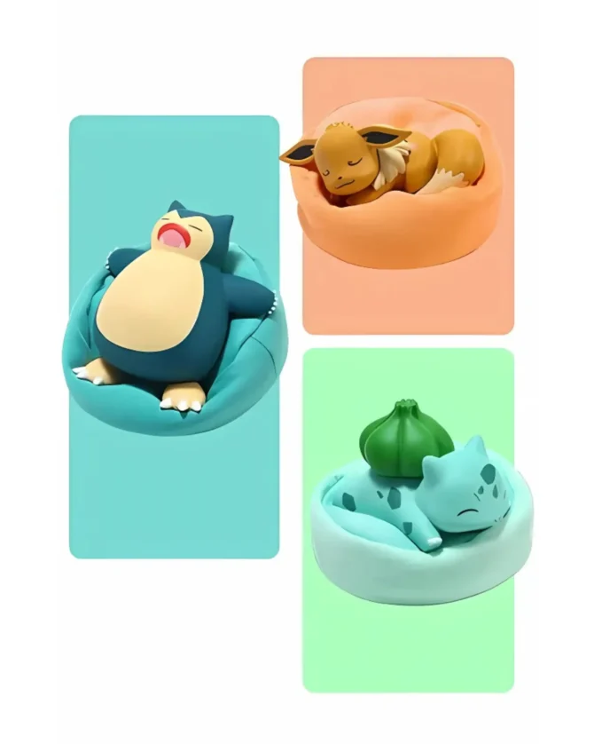 Sleeping Pokemon Set of 6 (with plush pillow) - Image 8