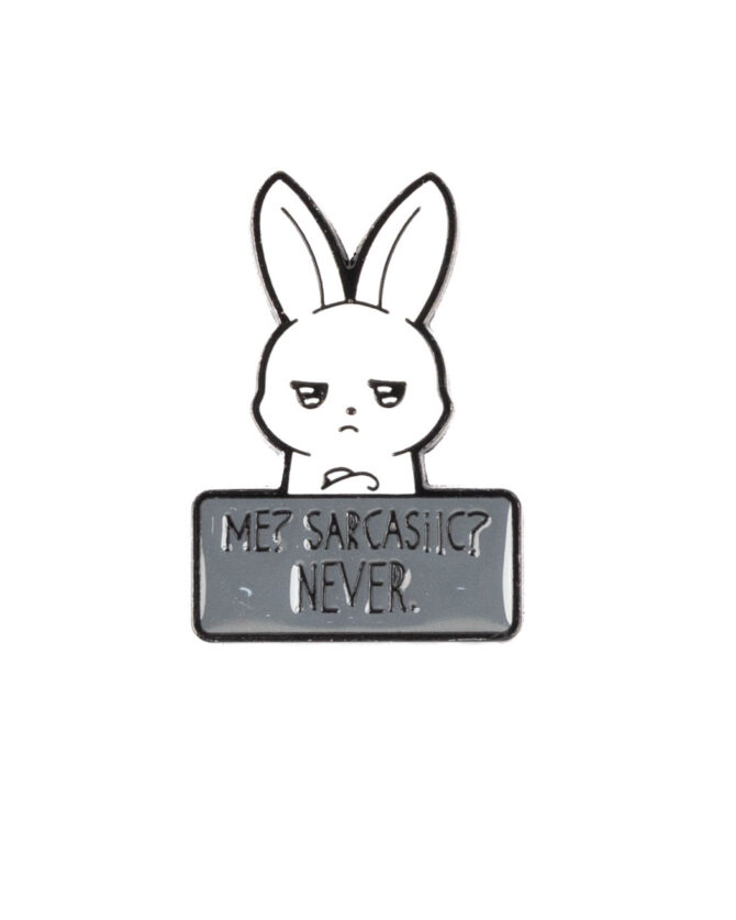 Sarcastic Rabbit Enamel Pin