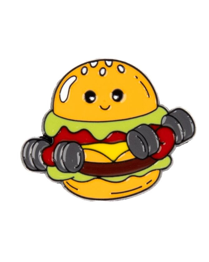 Healthy Burger Enamel Pin