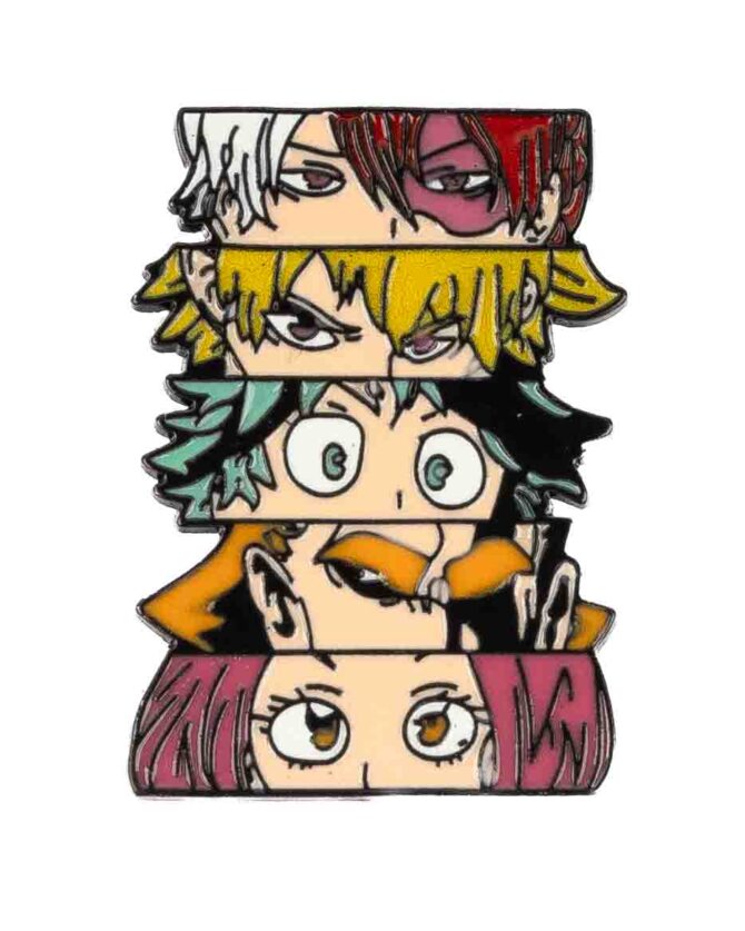 My Hero Academia Faces Enamel Pin