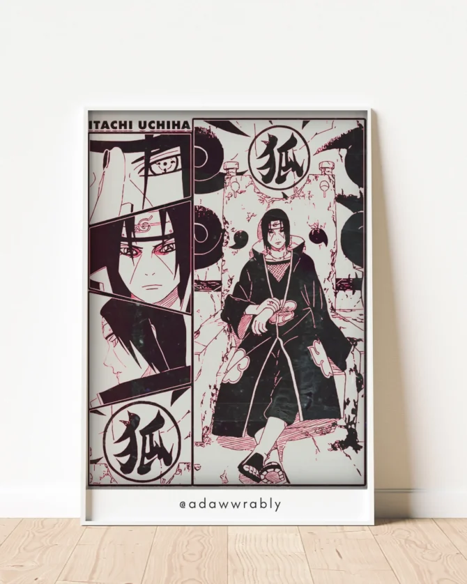 Itachi Duotone Poster