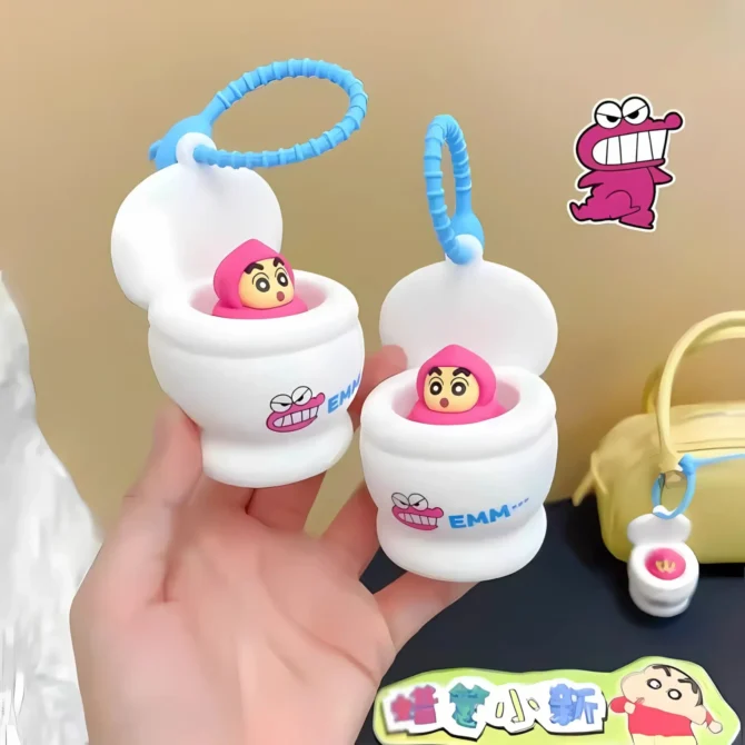 Shinchan Pink Poop Pop-up Keychain - Image 5