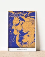 Dragon Ball Z Duotone Poster