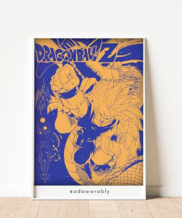 Dragon Ball Z Duotone Poster
