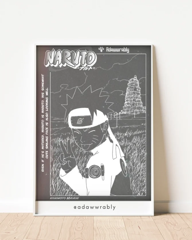 Naruto Duotone Poster