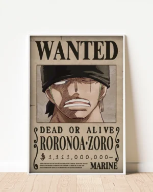 Zoro Wanted Poster