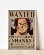 Shanks Wanted Poster
