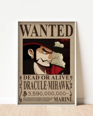 Dracule Mihawk Wanted Poster