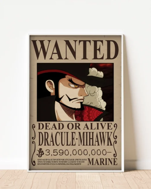 Dracule Mihawk Wanted Poster