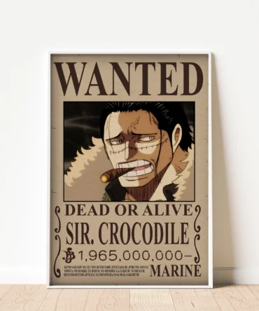 Sir Crocodile Wanted Poster