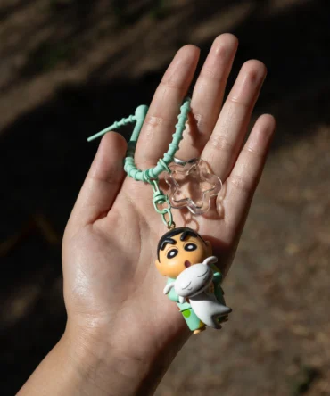 Shinchan with Shiro Keychain