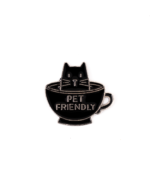 1 Cat 1 Cup Enamel Pin