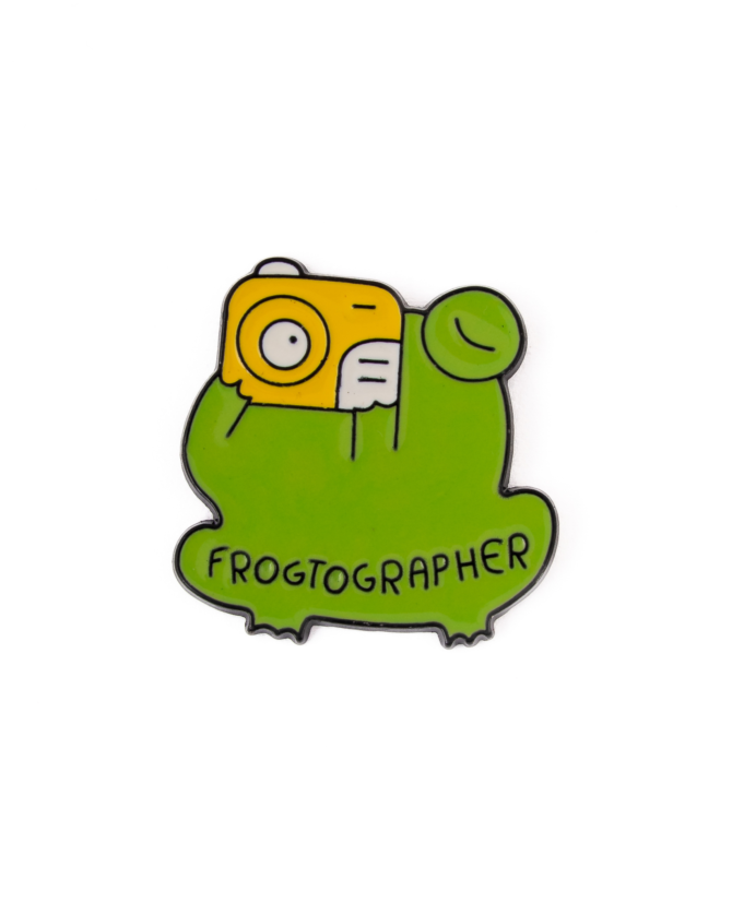 Frogtographer Enamel Pin