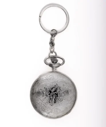 Silver Floral Pocket Watch
