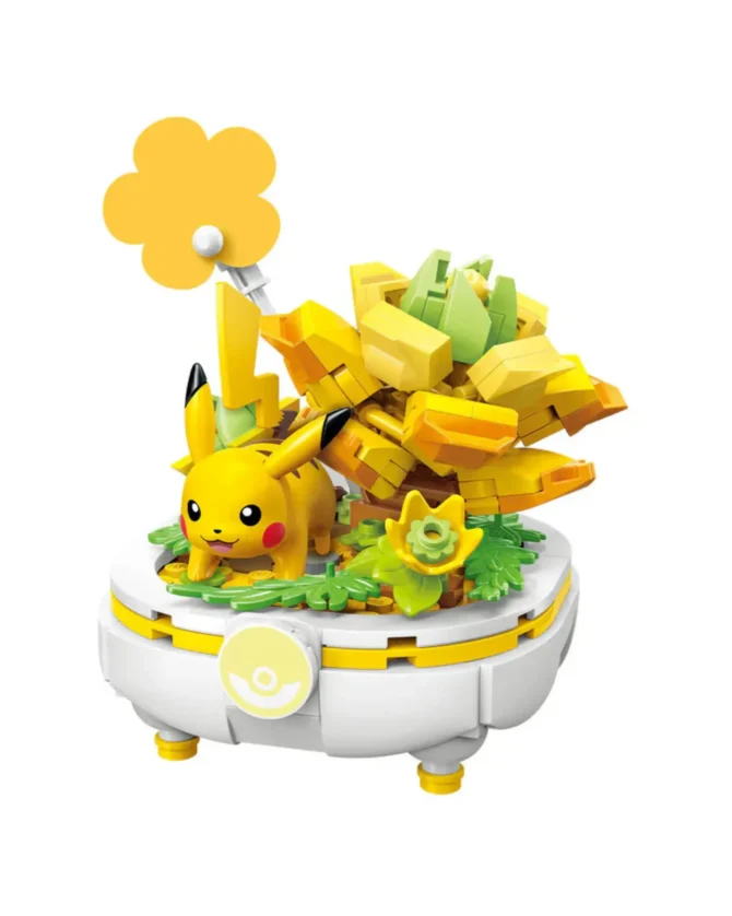 Pokemon Flowerpot Potted Plant, Pikachu Building Blocks - Image 3