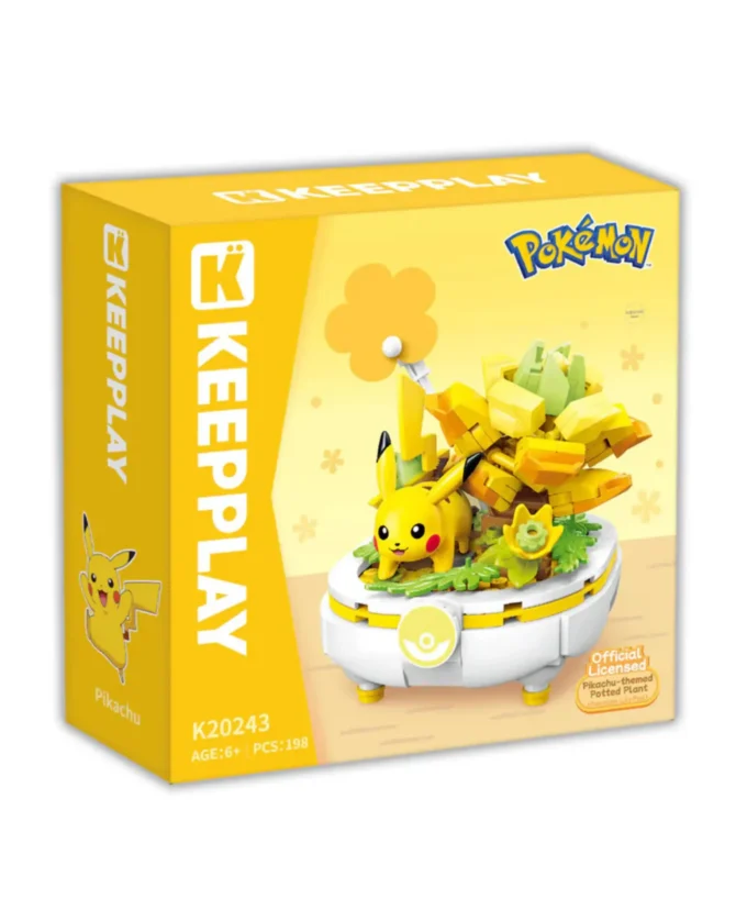 Pokemon Flowerpot Potted Plant, Pikachu Building Blocks - Image 4