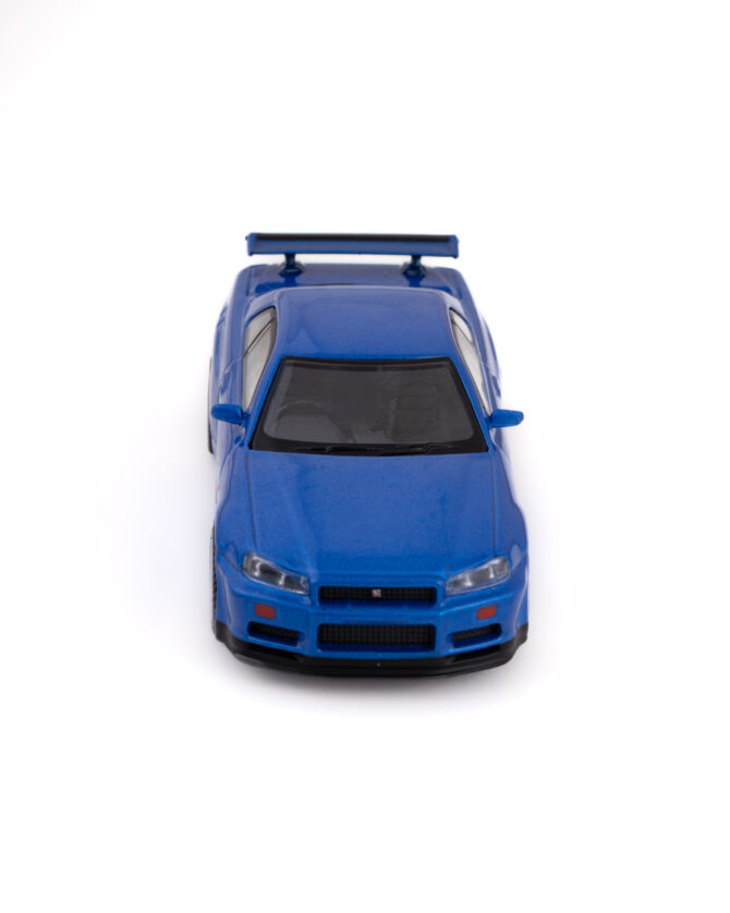 MINI GT Nissan Skyline GT-R (R34) V-Spec Bayside Blue - Image 6