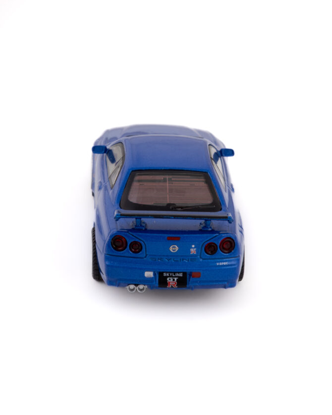MINI GT Nissan Skyline GT-R (R34) V-Spec Bayside Blue - Image 2
