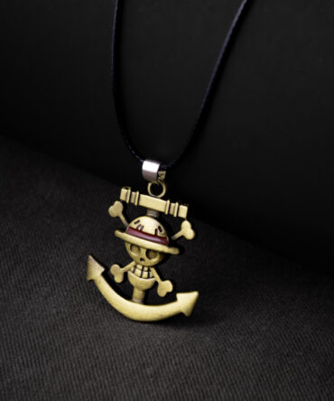 One Piece Straw Hats Anchor Necklace