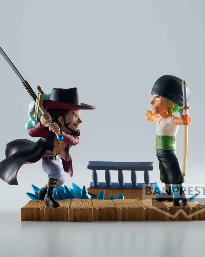 Banpresto - One Piece - Log Stories - Roronoa Zoro vs Dracule Mihawk, Bandai Spirits World Collectable Figure