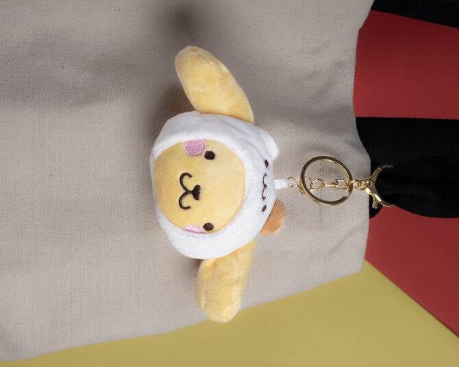 Bunny Pompompurin Sanrio Plushie Keychian