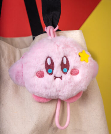 Kirby Brown Eyes Pouch Plushie Keychain