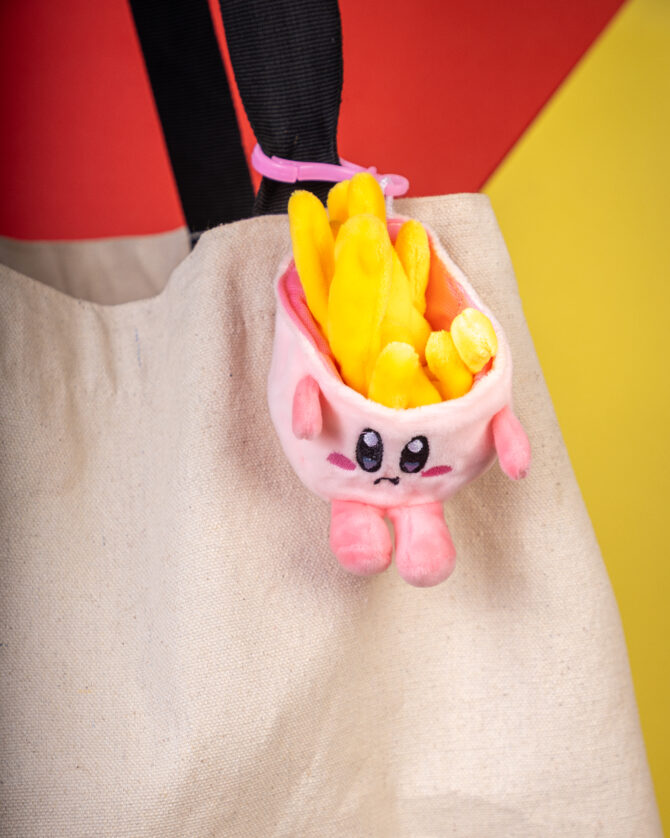 Kirby French Fries Plushie Keychain