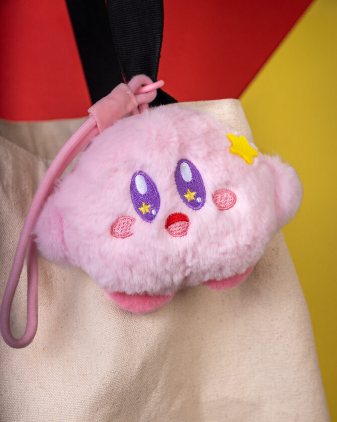 Kirby Purple Eyes Pouch Plushie Keychain