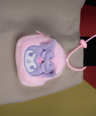 Kuromi Pink Pouch Plushie Keychain