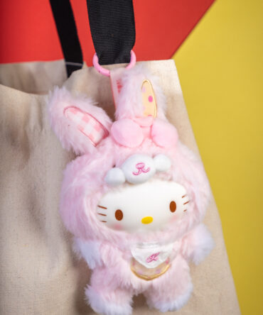 My Melody Solid Face Plushie Keychain