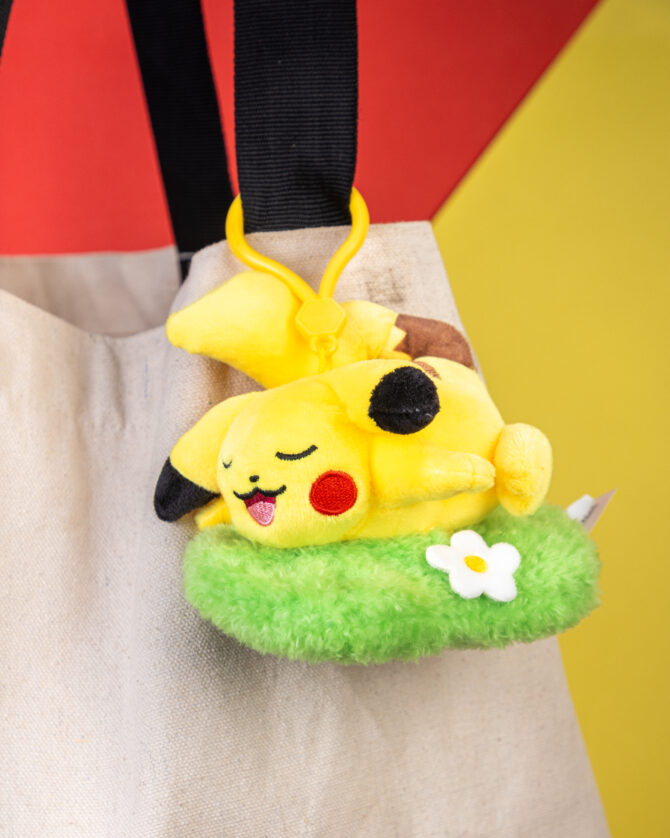 Sleeping Pikachu Plushie Keychain