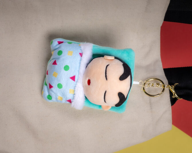 Sleeping Shinchan Plushie Keychain