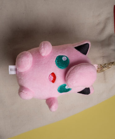 Resting WigglyTuff Plushie Keychain