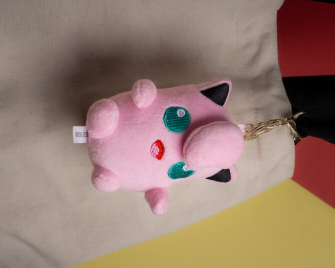 Resting WigglyTuff Plushie Keychain