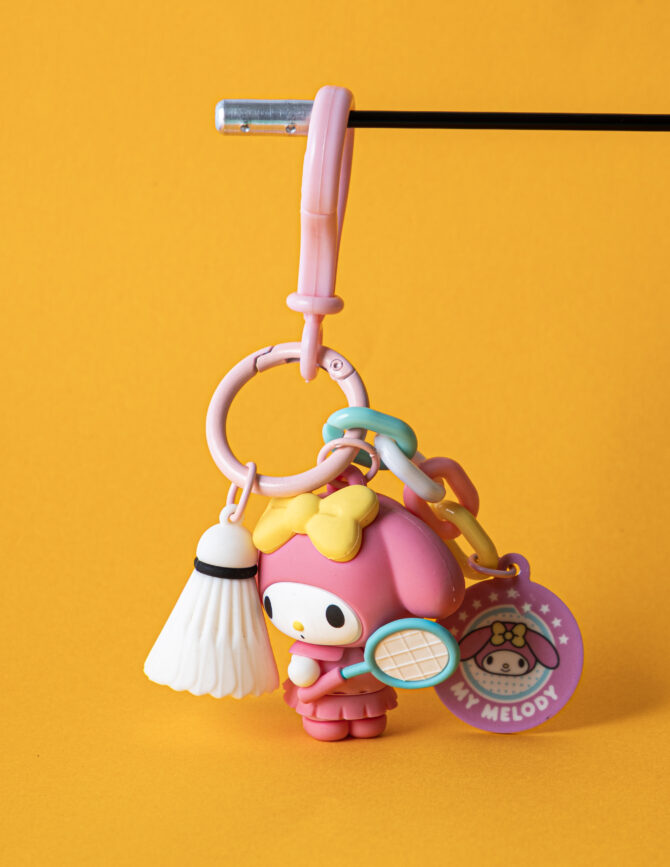 Badminton Star Hello Kitty Keychain