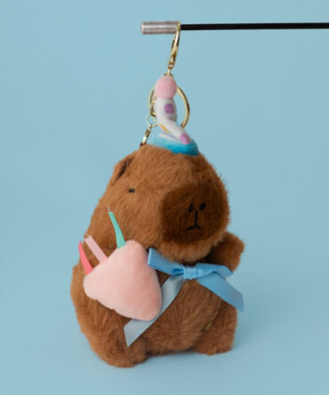 Birthday Boy Capybara Plushie Keychain