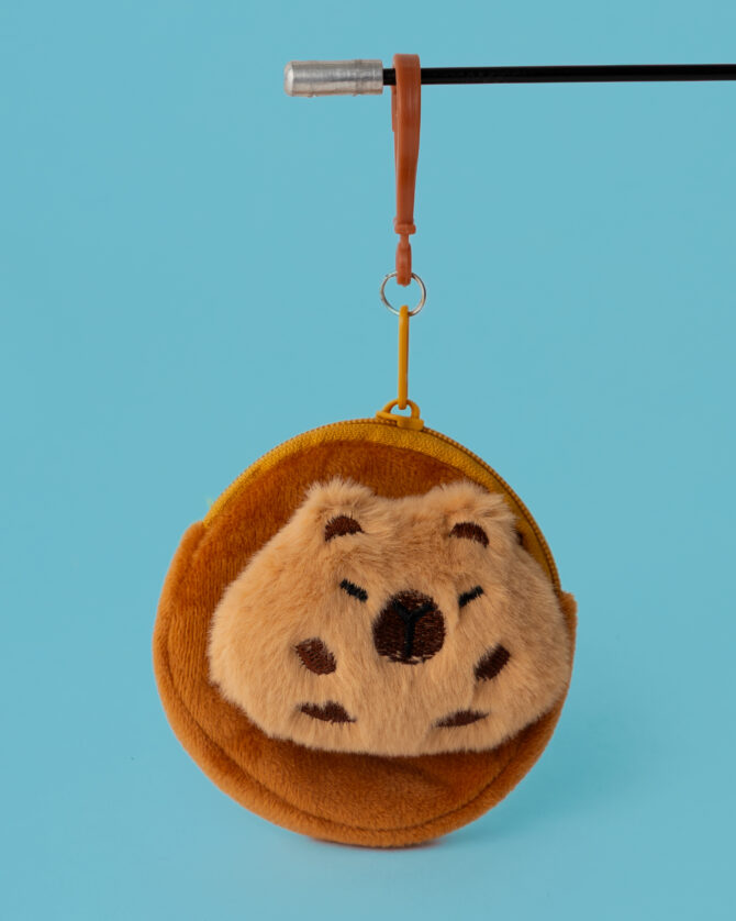 Capybara Coin Pouch Plushie Keychain