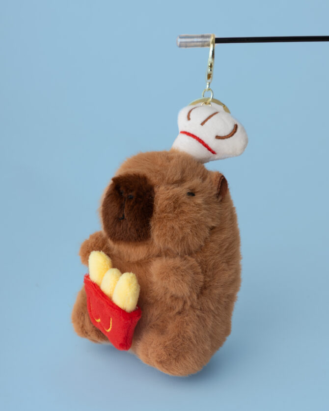 Chef Capybara Plushie Keychain