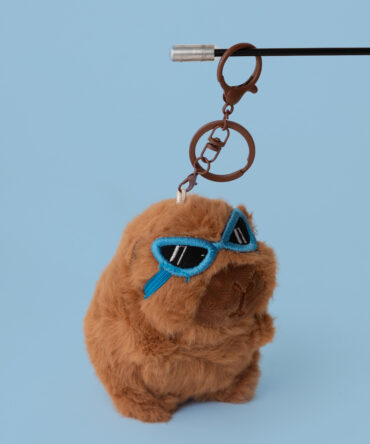 Cool Capybara (Blue Glasses) Plushie Keychain