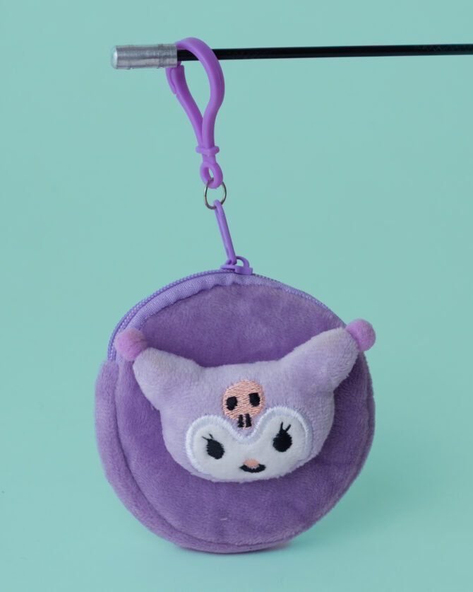 Kuromi Coin Pouch Plushie Keychain