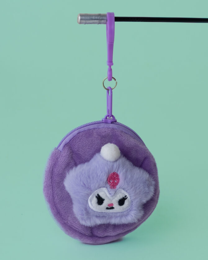 Kuromi Star Coin Pouch Plushie Keychain