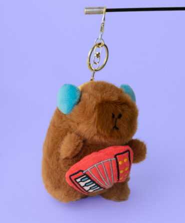 Musician Capybara Plushie Keychain