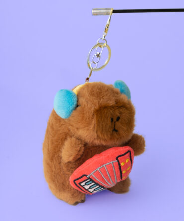 Musician Capybara Plushie Keychain