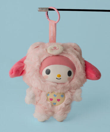 My Melody Hard Face Plushie Keychain
