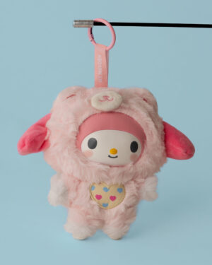 My Melody Hard Face Plushie Keychain